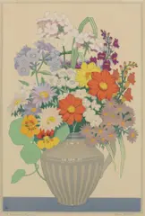 Hall Thorpe, A Summer Bunch c.1924 –, 1926, colour woodcut
