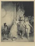Enter the Duke by Norman Lindsay, 1924, etching 24/28, sold Nov 2020