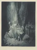 The Precipice by Norman Lindsay, 1938, etching 3/20, sold Nov 2020