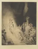 Death in the Garden by Norman Lindsay, 1923, etching 49/55, sold Nov 2020