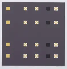 Andrew Christofides, Untitled (Geometric Composition in Purple), screenprint A/P 5/10