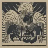 Vera Blackburn, Tom-Tom, 1934, linocut