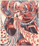 Lill Tschudi, Street Decoration, 1937, linocut, ed. 9/50