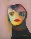 Anne Hall, Portrait with Big Eyes