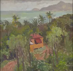 Eugenie Rowell, In the Islands, oil on board