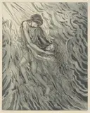 Hermia Boyd, Orpheus and Euridice, 1971, etching ed. 17/50