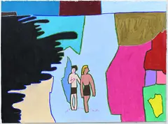 Anthony Romagnano, Untitled, 2019, colour and greylead pencil on paper
