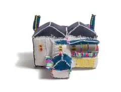 Chris O'Brien, Chris' Collection, Chris and Chelsea live in this house, 2019, cotton, foam and wool soft sculpture