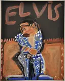 Dionne Canzano, Elvis, 2015, acrylic on paper
