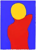 Julian Martin, Untitled (figure in red), 2019, pastel on paper
