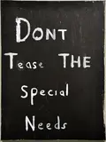 Richard Lewer And Eden Menta, Don't Tease The Special Needs, 2016, acrylic on canvas
