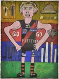 Adrian Salvatore, Dustin Fletcher, 2011, greylead and colour pencil on paper