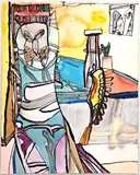 Bronwyn Hack, Untitled, 2019, acrylic and ink on paper