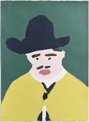 Pat Francis, Armand Roulin, 2019, acrylic on paper