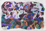 Alvaro Alvarez, Untitled, 2018, fine liner, greylead pencil, paint pen, colour pencil on paper