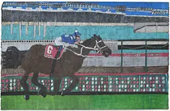 Winx by Adrian Salvatore, 2019, colour and greylead pencil on paper, sold Jun 2020