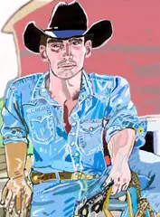 Bobby Kyriakopoulos, Cowboys, 2016, inkjet print on Hahnemühle Bamboo, ed. 3/3