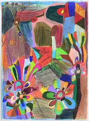 Suzanne Barnes, Very well I worked very hard on this picture, 2019, colour and greylead pencil on paper