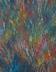 Barbara Weir, Grass Seeds Dreaming, 2007, synthetic polymer paint on canvas