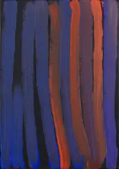 Awelye Athwengerrp by Minnie Pwerle, 2004, synthetic polymer paint on linen, sold Feb 2021