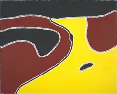 Freddie Timms, Afghan Hole, 2003, natural earth pigments and synthetic polymer paint on linen