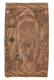 Darwidi, The Wawilak Sisters, c.1965, natural earth pigments on bark