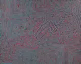 George Ward Tjungaurrayi, Tingari Cycle, 2004, synthetic polymer paint on canvas
