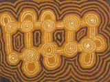 Untitled by Pinta Pinta Tjapanangka, 1992, synthetic polymer paint on canvasboard, sold Feb 2021