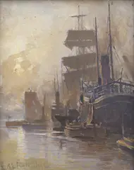 On The Yarra by Robert Taylor-Ghee, oil on board, sold Sep 2020