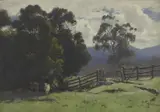 John Mather, A Winter Morning, Healesville, 1889, oil on canvas
