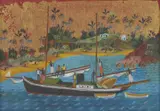 Donald Friend, Boats on the River