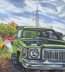 Stewart MacFarlane, Tuesday World, 2001, oil on canvas