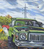Stewart MacFarlane, Tuesday World, 2001, oil on canvas