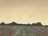 Sali Herman, Central Australian Landscape, 1969, oil on canvas
