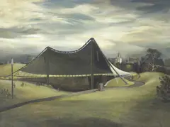 Kenneth Jack, Myer Music Bowl, 1960, oil on board