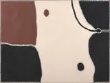 Freddie Timms, Thirsty Creek (Bow River), 1997, natural earth pigments on linen