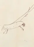 Africa by Sidney Nolan, 1977, crayon on paper, sold Sep 2020