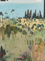Matthew Simmons, Coral Green, 2003, oil on linen