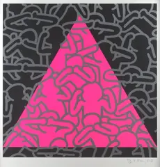 Keith Haring, Silence = Death, 1989, screenprint 84/200