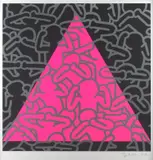 Keith Haring, Silence = Death, 1989, screenprint 84/200