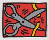 Keith Haring, Pop Shop III Scissors, 1989, screenprint 115/200