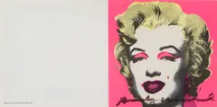 Andy Warhol, Marilyn Monroe Invitation Card, 1981, screenprint