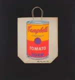 Campbell's Soup Can by Andy Warhol, 1966, screenprint, sold Jul 2020