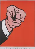Roy Lichtenstein, Finger Pointing, 1973, offset screenprint