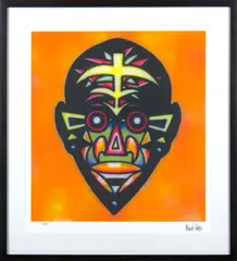 Zappo Head by Howard Arkley, 1987, giclee print 40/499, sold Jul 2020