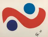 Skybird by Alexander Calder, 1974, lithograph, sold Jul 2020
