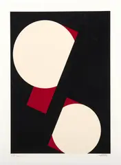 Anna Beothy-Steiner, Entwürfe von 1929-1934, 1981 (Black and Red), screenprint 63/100