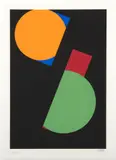 Anna Beothy-Steiner, Entwürfe von 1929-1934, 1981 (Orange and Green), screenprint 63/100