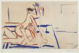 Graham Fransella, Woman and Large Hand, 1992, etching 12/21