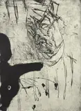 Mike Parr, Head on a Plate